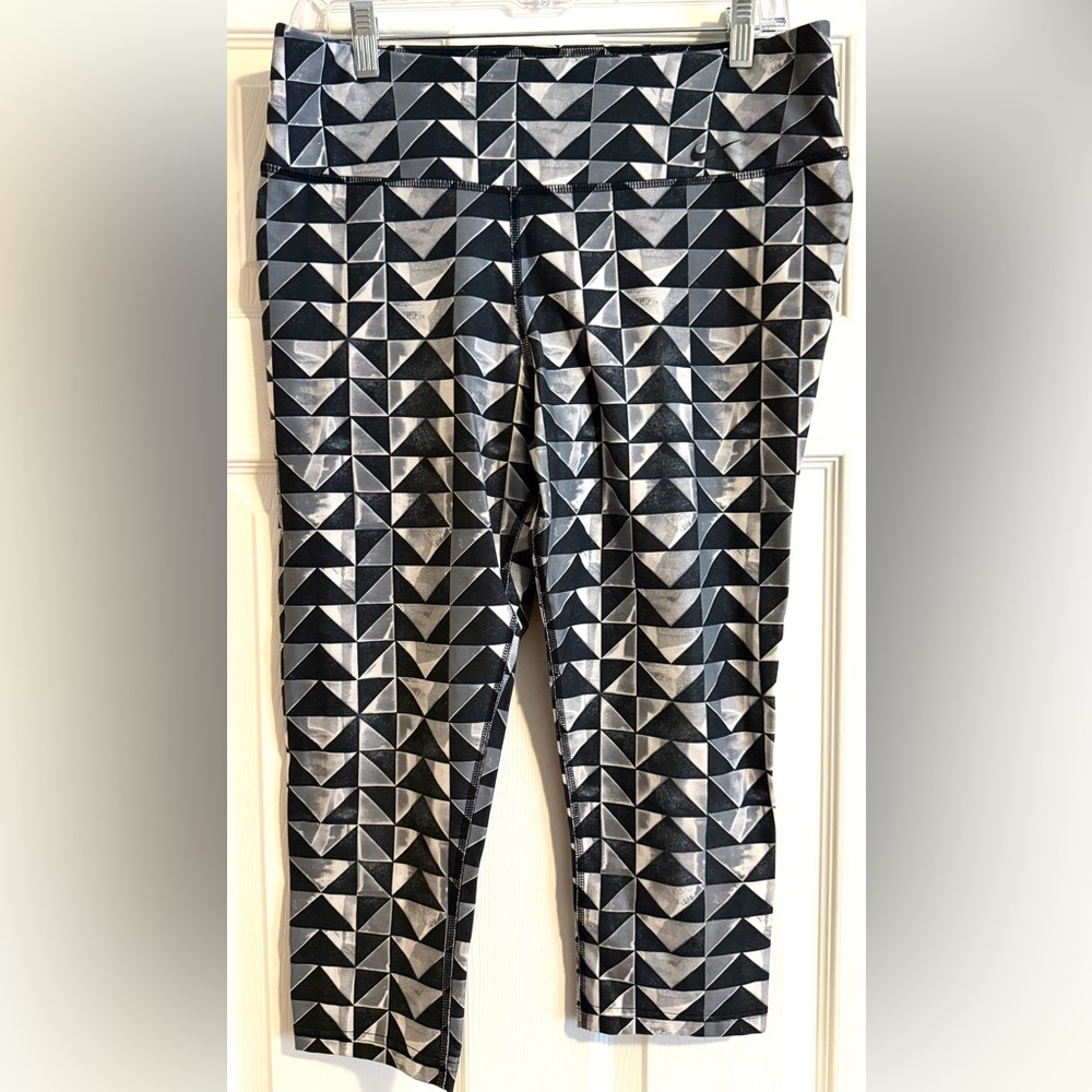 Nike Black and Gray Leggings